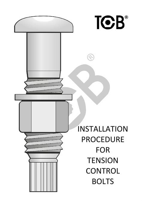 (PDF) INSTALLATION PROCEDURE FOR TENSION CONTROL BOLTS INSTALLATION ...