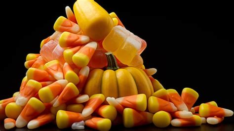 Premium AI Image | Sweet halloween candy corn