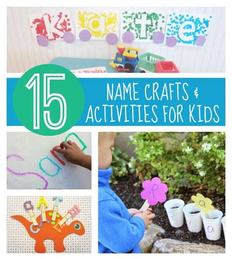 15 Name Crafts and Activities for Kids - Toddler Approved