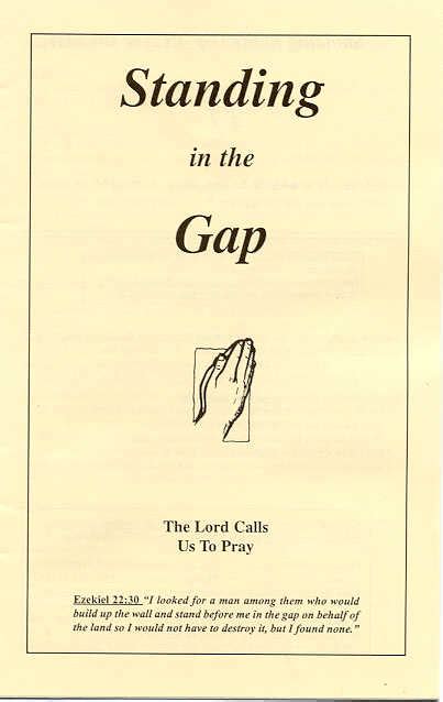 Standing in the Gap Prayer Booklet