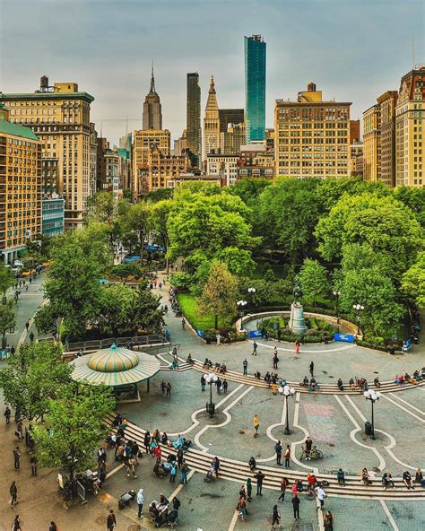 Union square park | Union square nyc, New york travel, Places in new york