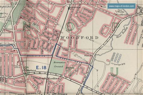 Map of Woodford, London