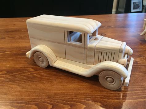 wooden handmade car. Model A Panel truck. toy cars trucks | Wooden toys ...