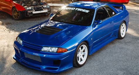 Tuned Bayside Blue Nissan R32 GT-R Puts Out 550 WHP | Carscoops