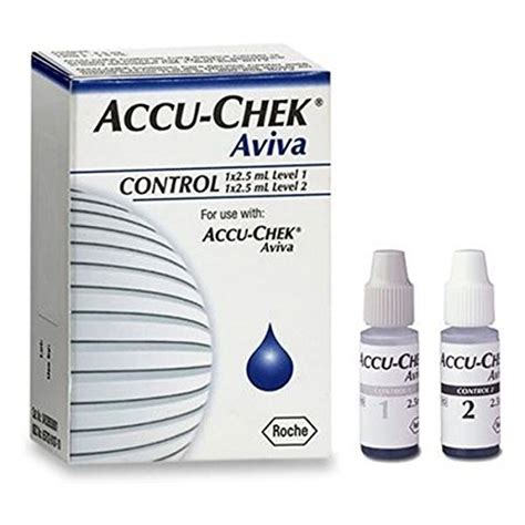 Accu Chek Aviva Control Solution Level 1 and Level 2 - Diabetic Care