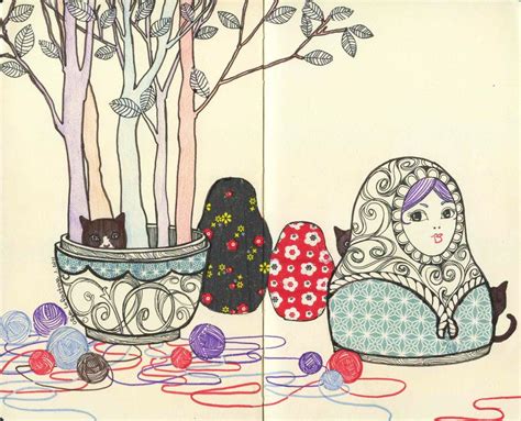 Moleskine, Russian Love, Doll Drawing, Matryoshka Doll, Classical Art ...