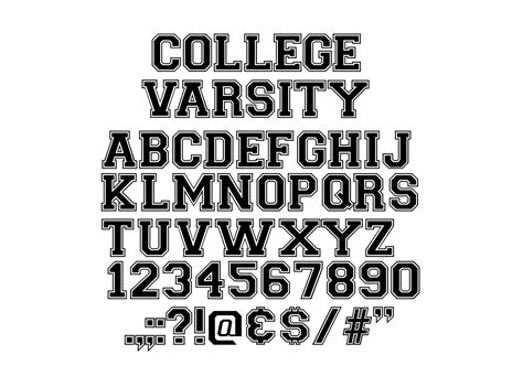 Varsity Font SVG Images, Photos | Mungfali