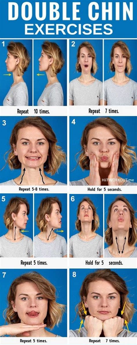 8 Exercises And Tips To Get Rid Of Neck Fat And Double Chin Fast # ...