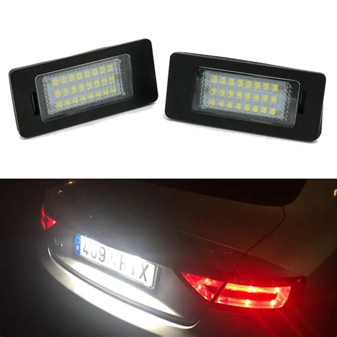 2pcs 24LED Car License Plate Lamp 18W License Plate Light FOR BMW E82 ...