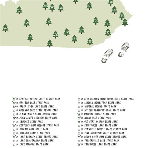 Kentucky State Parks Map | Gift For Hiker | Kentucky Map – Nomadic Spices