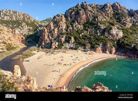 The beach Li Cossi at Costa Paradiso, one of the most beautifully beach ...