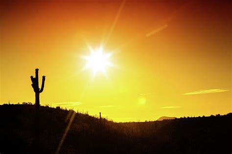 Phoenix Arizona Desert Sunset Silhouette Photograph by Good Focused ...