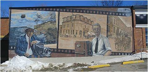 Mural in Midland Ontario honoring photographers Budd Watson and John W ...