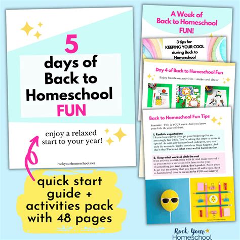 5 Days of Back to Homeschool Fun Activities - Rock Your Homeschool