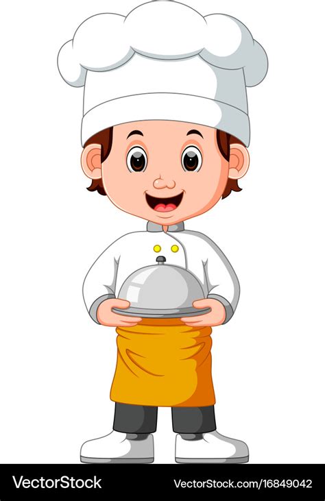 Boy chef cartoon Royalty Free Vector Image - VectorStock