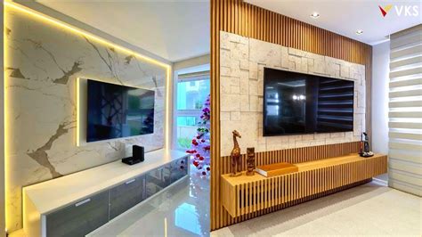 TV Unit Design For Living Room | TV Cabinet Design | TV Wall Panel ...