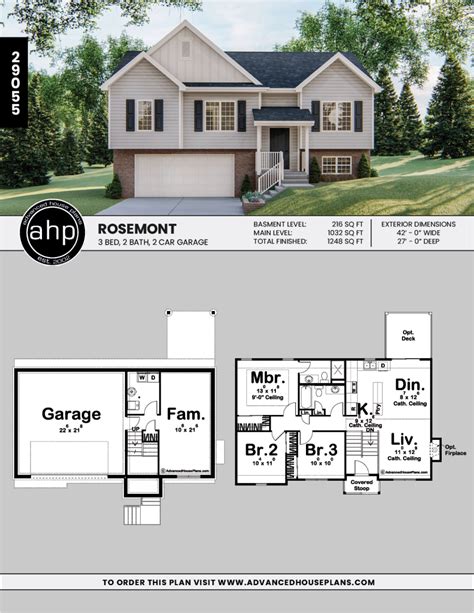 Split Level House Plans With Walkout Basement - homeplan.cloud