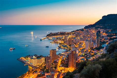 Monaco After Sunset French Riviera Free Stock Photo | picjumbo