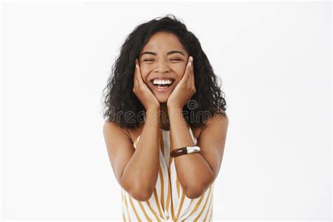 Happy Joyful Friendly-looking Young African American Woman Feeling ...