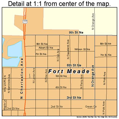 Fort Meade Florida Street Map 1224100