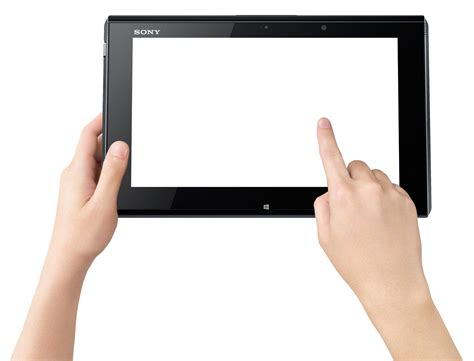 Sony Finger Tablet Transparent PNG | PNG Mart