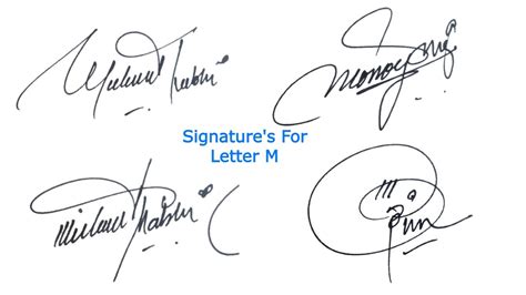 M Signature Tutorial | Signature style for letter M | signature with ...