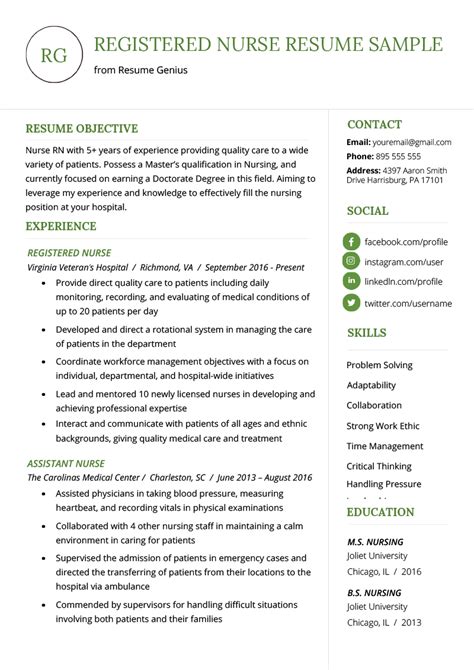 Australian Nursing Resume Templates - quotes anak rumahan