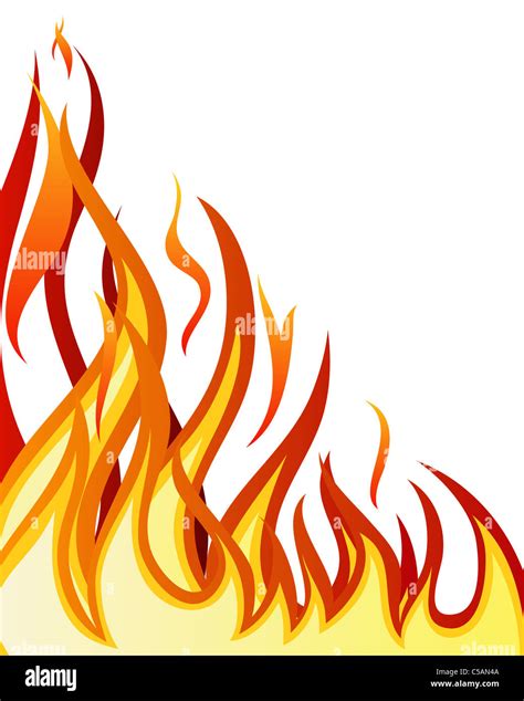 Inferno fire vector background for design use Stock Photo - Alamy