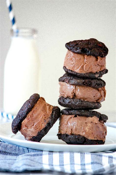 No-Churn Brownie Ice Cream Sandwiches | And They Cooked Happily Ever After