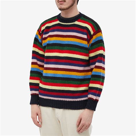 Jamieson's of Shetland Stripe Crew Knit Multi | END.