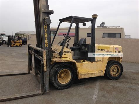 Hyster Forklift 15500 Lb Capacity Model H155xl Diesel Engine