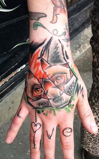 Fox head tattoo by Paul Johnson | Post 10226