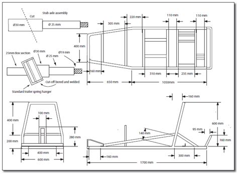 Go Kart Frame Dimensions