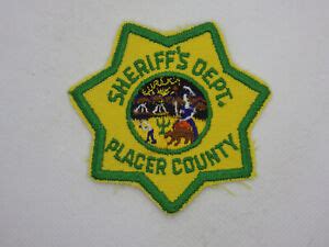 Placer County Sheriff Patch, California | eBay