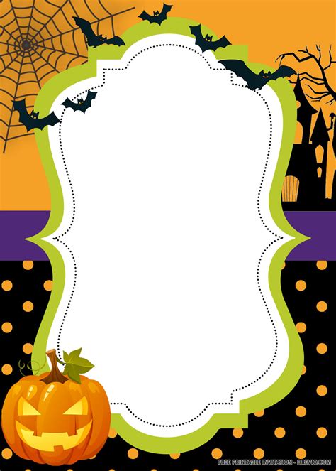 Blank Halloween Invitations