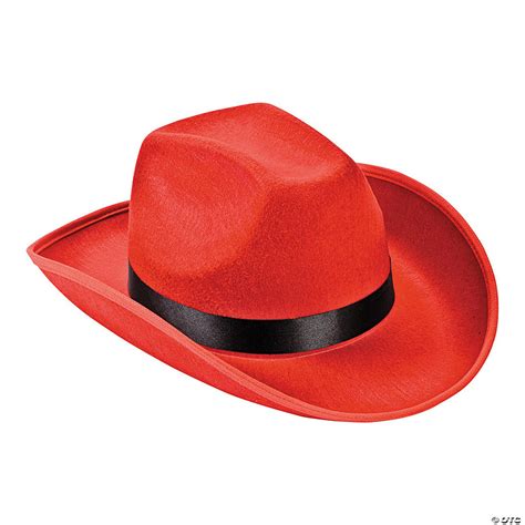 Adult's Red Cowboy Hat