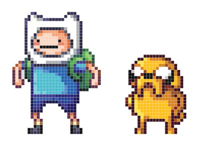 Adventure Time Pixel Art Recreation | Pixel art, Pixel art design ...