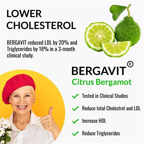 Plant Sterols & Citrus Bergamot Cholesterol Supplement with Garlic ...