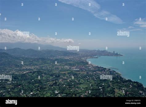 view of mountains and forest from drone Stock Photo - Alamy