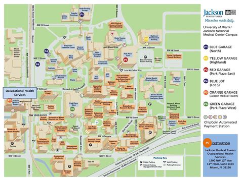 El Jackson Memorial hospital mapa - Mapa de Jackson Memorial hospital ...