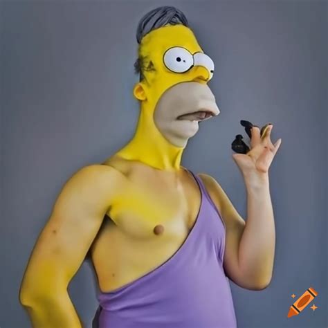 Homer simpson cosplay on Craiyon