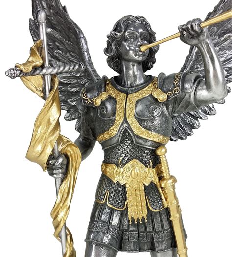 Buy Veronese Design 13" Saint Gabriel Archangel Statue Holding Trumpet ...