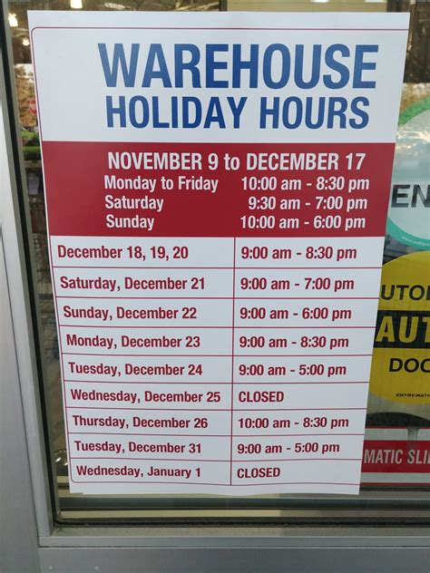 ***Costco Holiday Hours Update, Dec 22nd 2019*** - Costco East Fan Blog