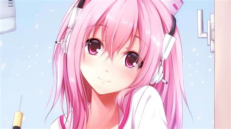 Pink Hair Headphone Anime Girls Wallpapers - Wallpaper Cave