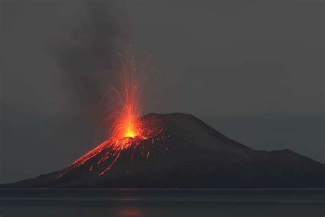 Watch: Mount Krakatoa volcano erupts twice on Friday 10 April