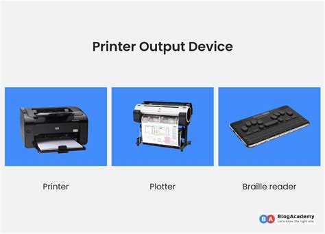 What is output device in computer and its types - Blog Academy