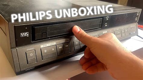 Returned to 1985 with the PHILIPS VCR | Unpacking VHS video cassette ...