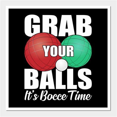 Funny Bocce Ball Wall Art Print - Perfect Gift for Bocce Lovers