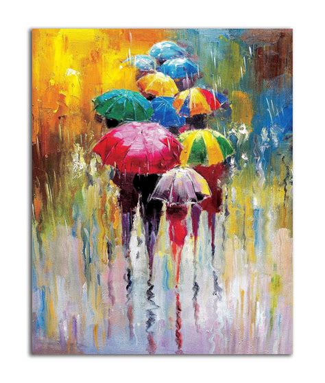 Tamatina Modern Art Canvas Painting|Abstract Umbrella|Abstract Art|Size ...