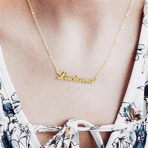 Custom Gold Name Necklace | Sincerely Silver